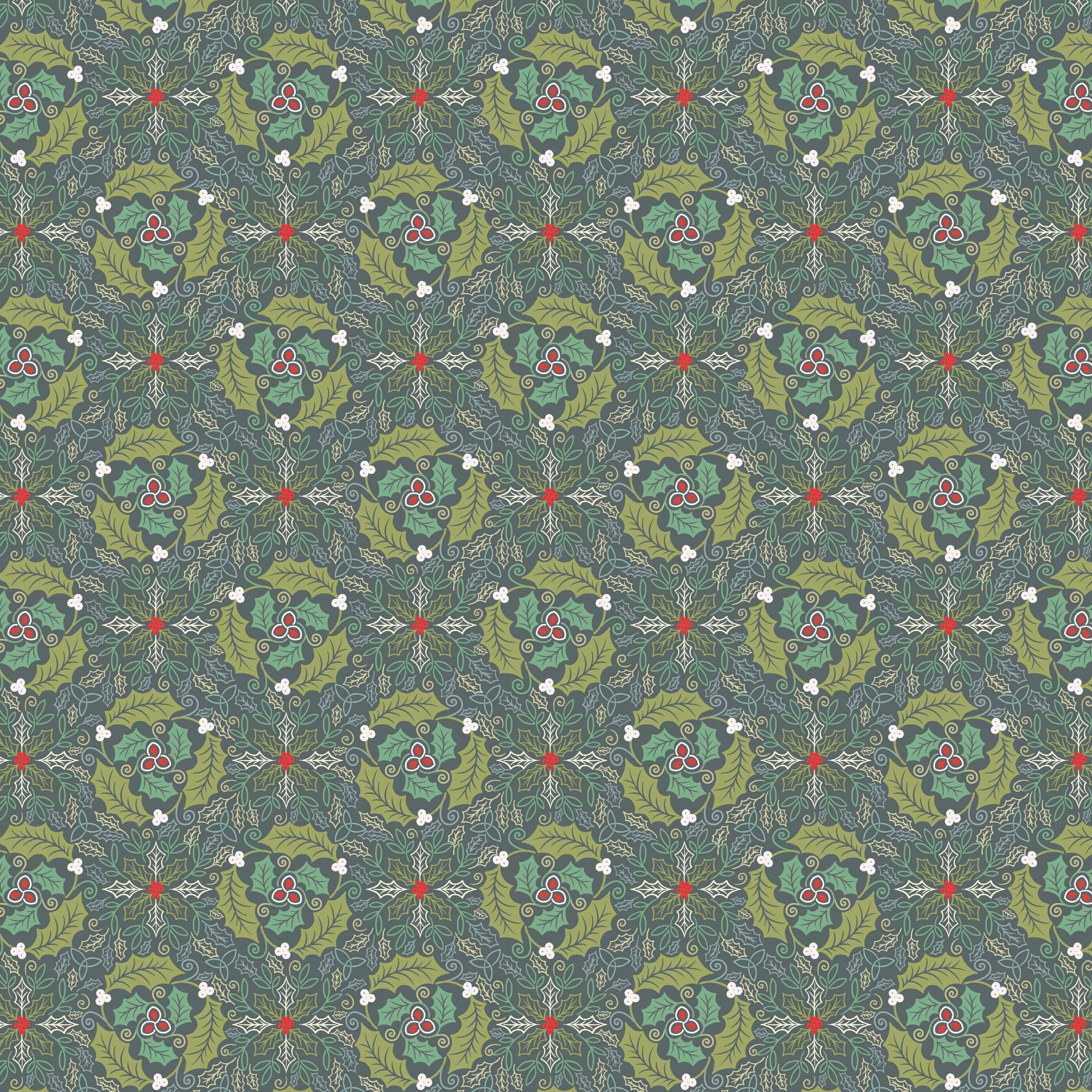 Lewis and Irene Celtic Christmas Fabric - Image 12