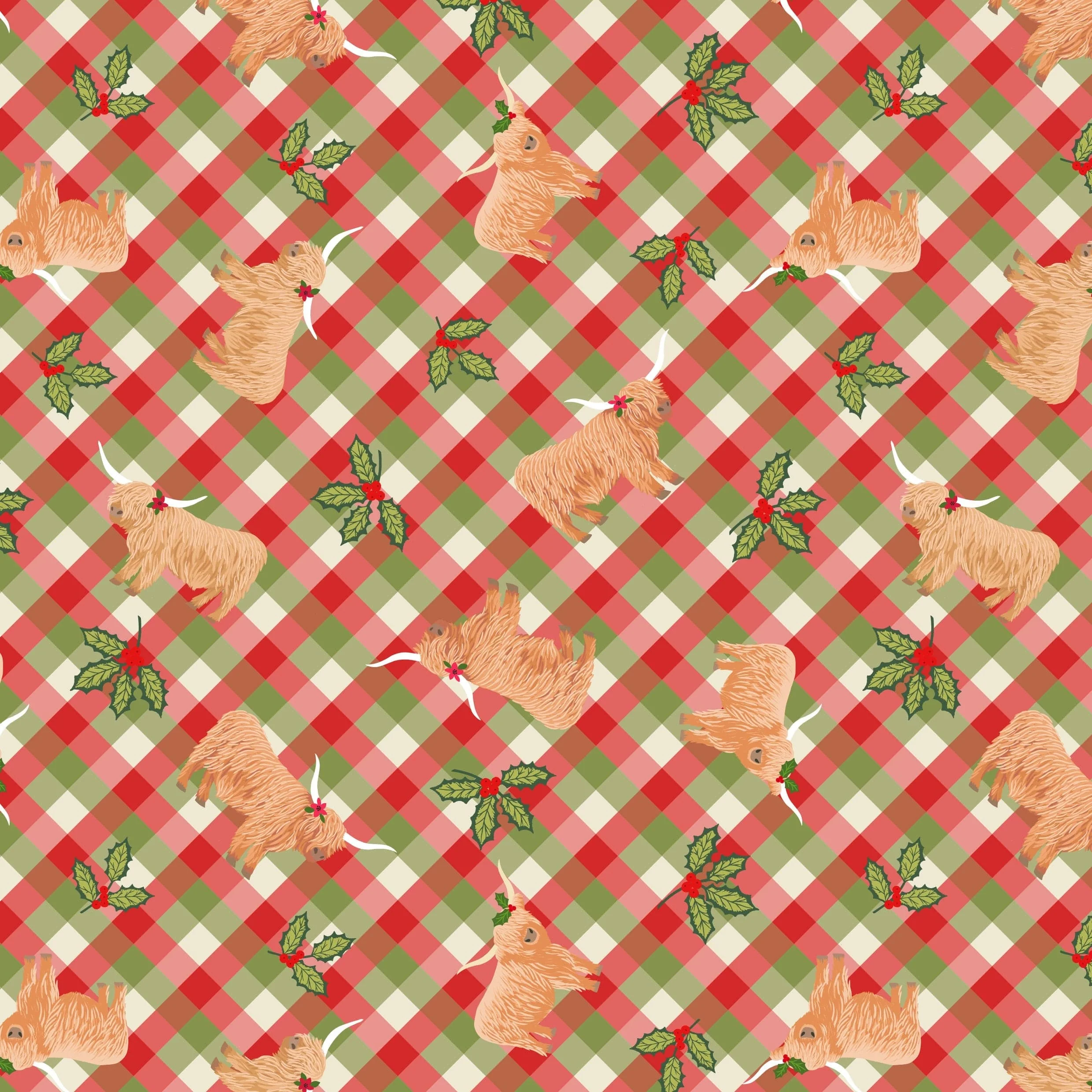 Lewis and Irene Celtic Christmas Fabric - Image 18