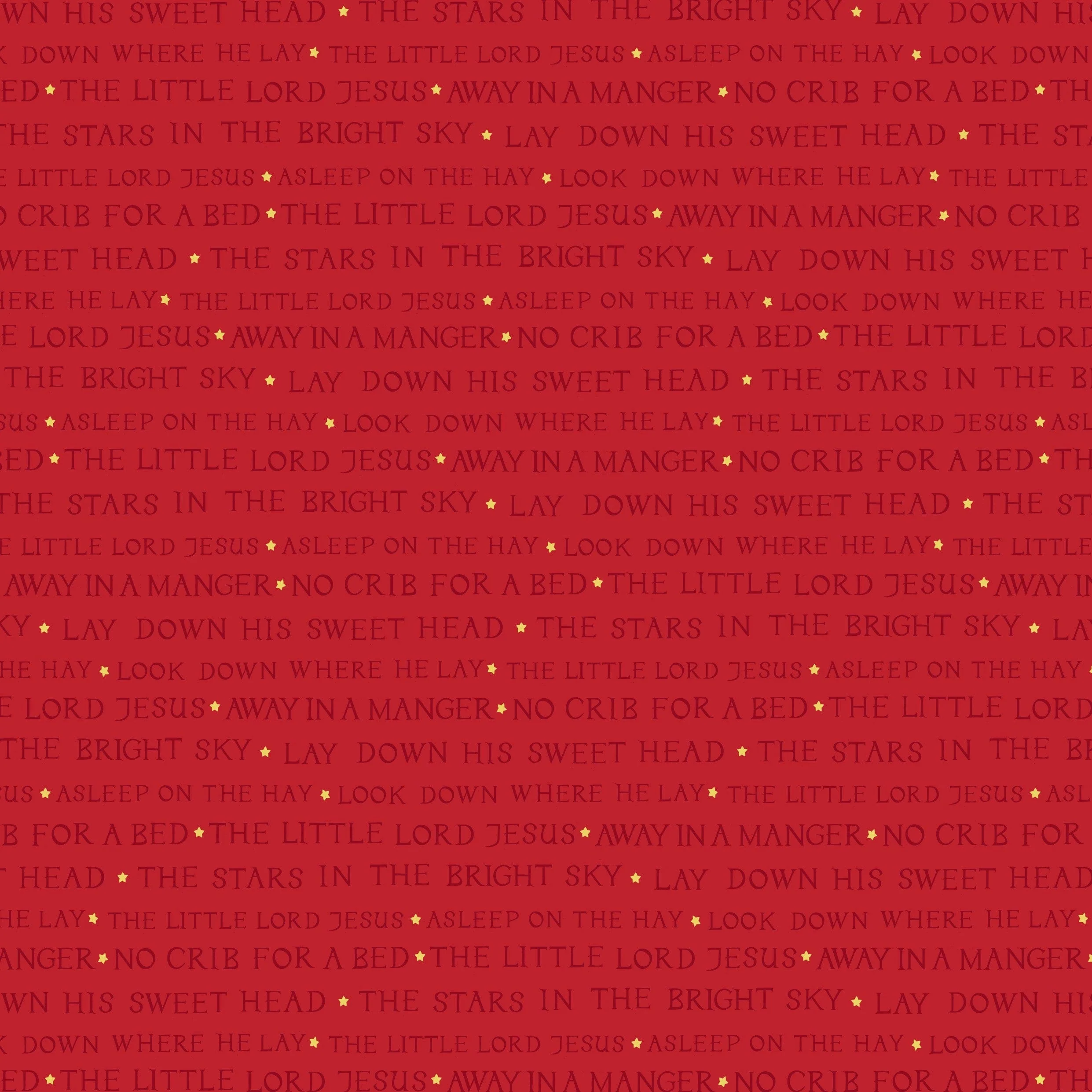 Lewis and Irene Christmas Fabric Away in a Manger - Image 11