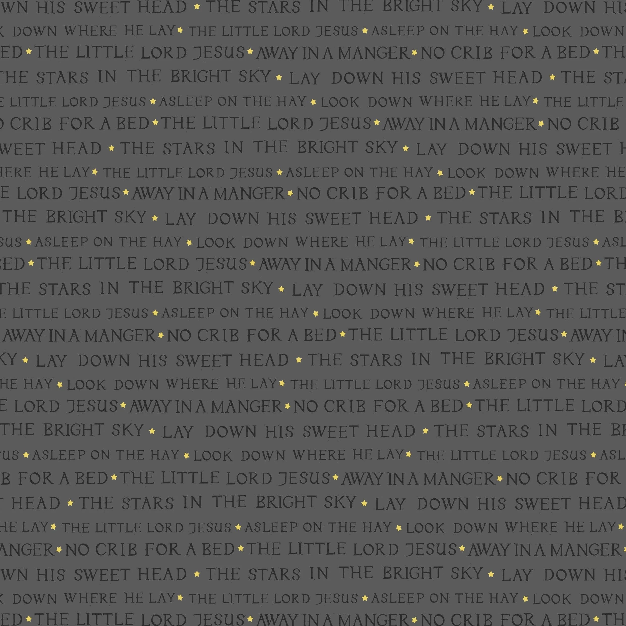 Lewis and Irene Christmas Fabric Away in a Manger - Image 12