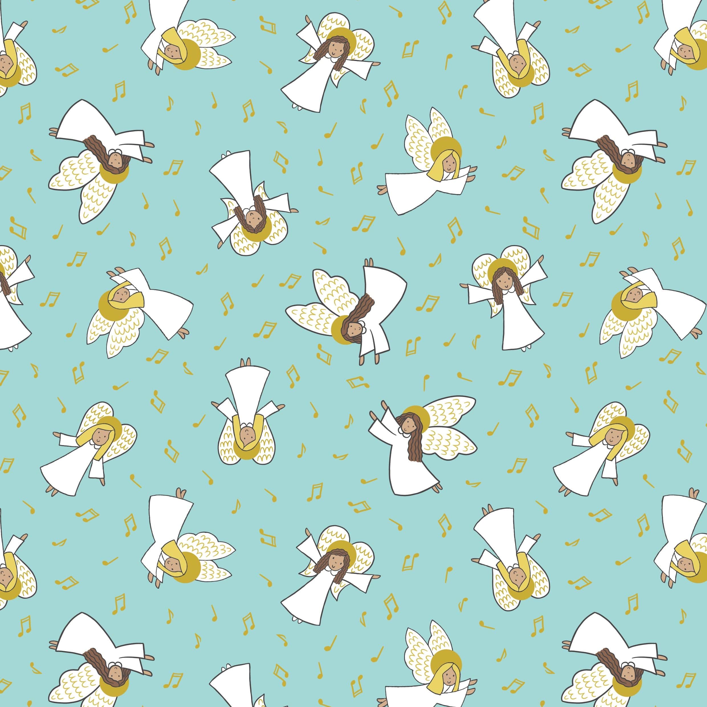 Lewis and Irene Christmas Fabric Away in a Manger - Image 8