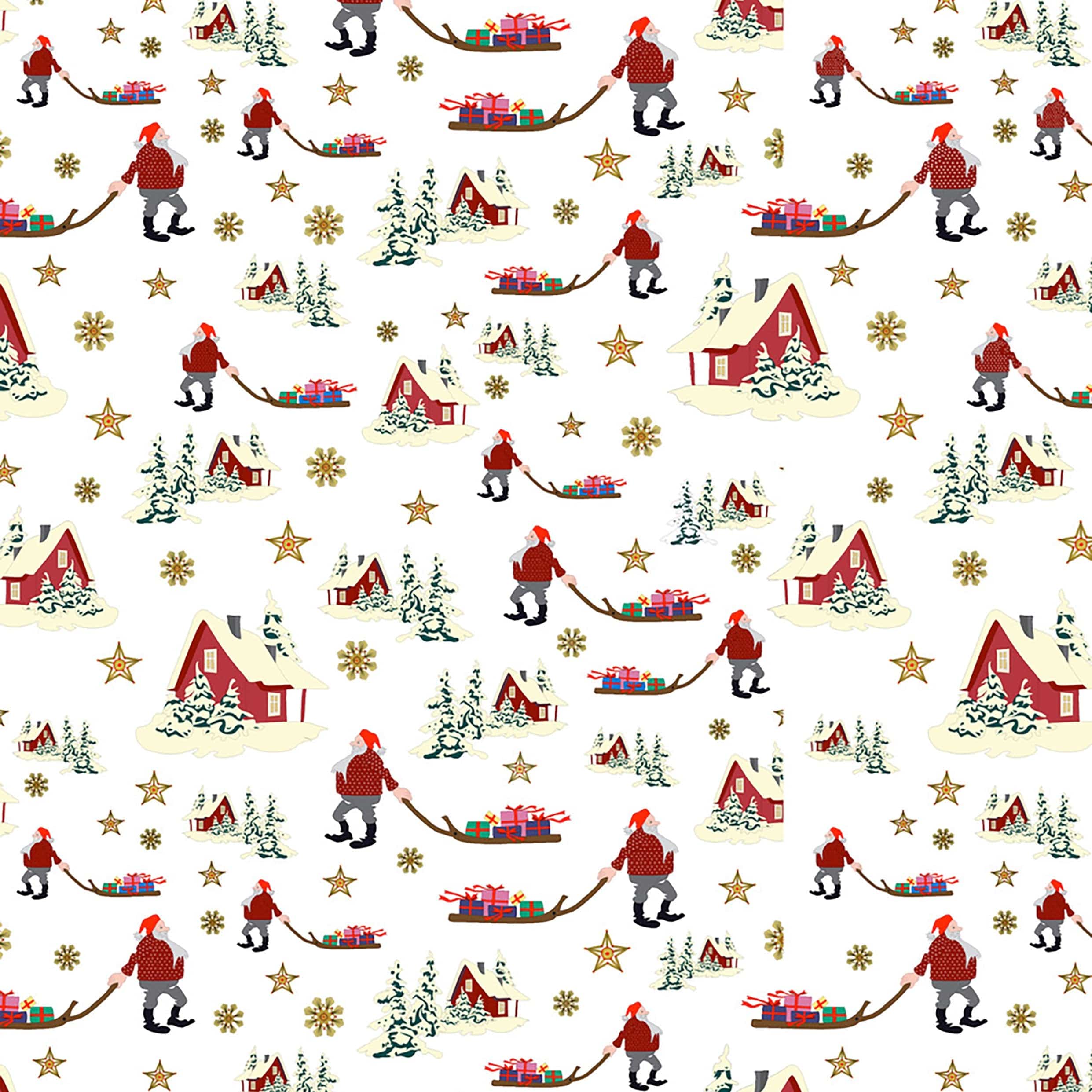 Lewis and Irene Christmas Fabric Norwegian Christmas - Image 10