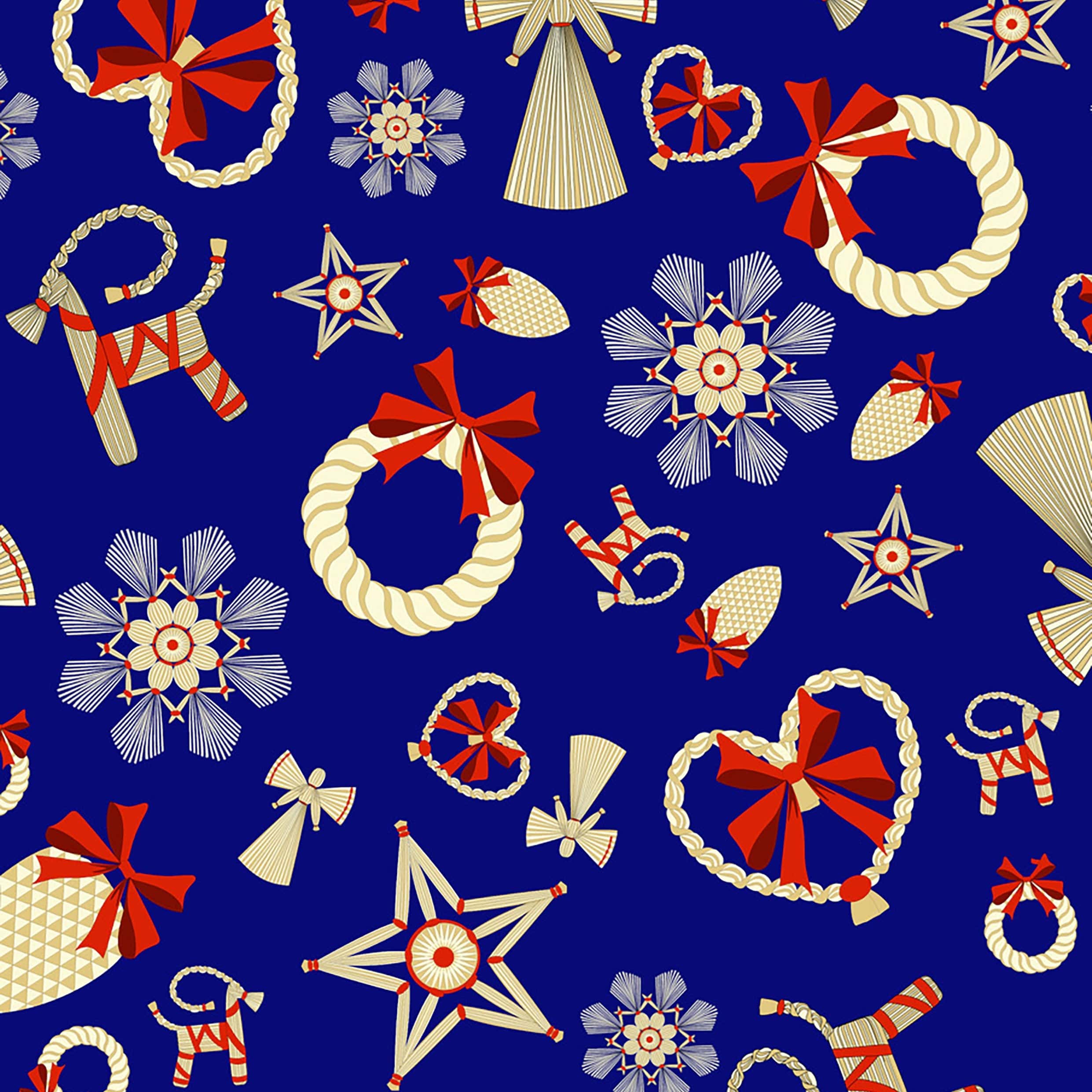 Lewis and Irene Christmas Fabric Norwegian Christmas - Image 3