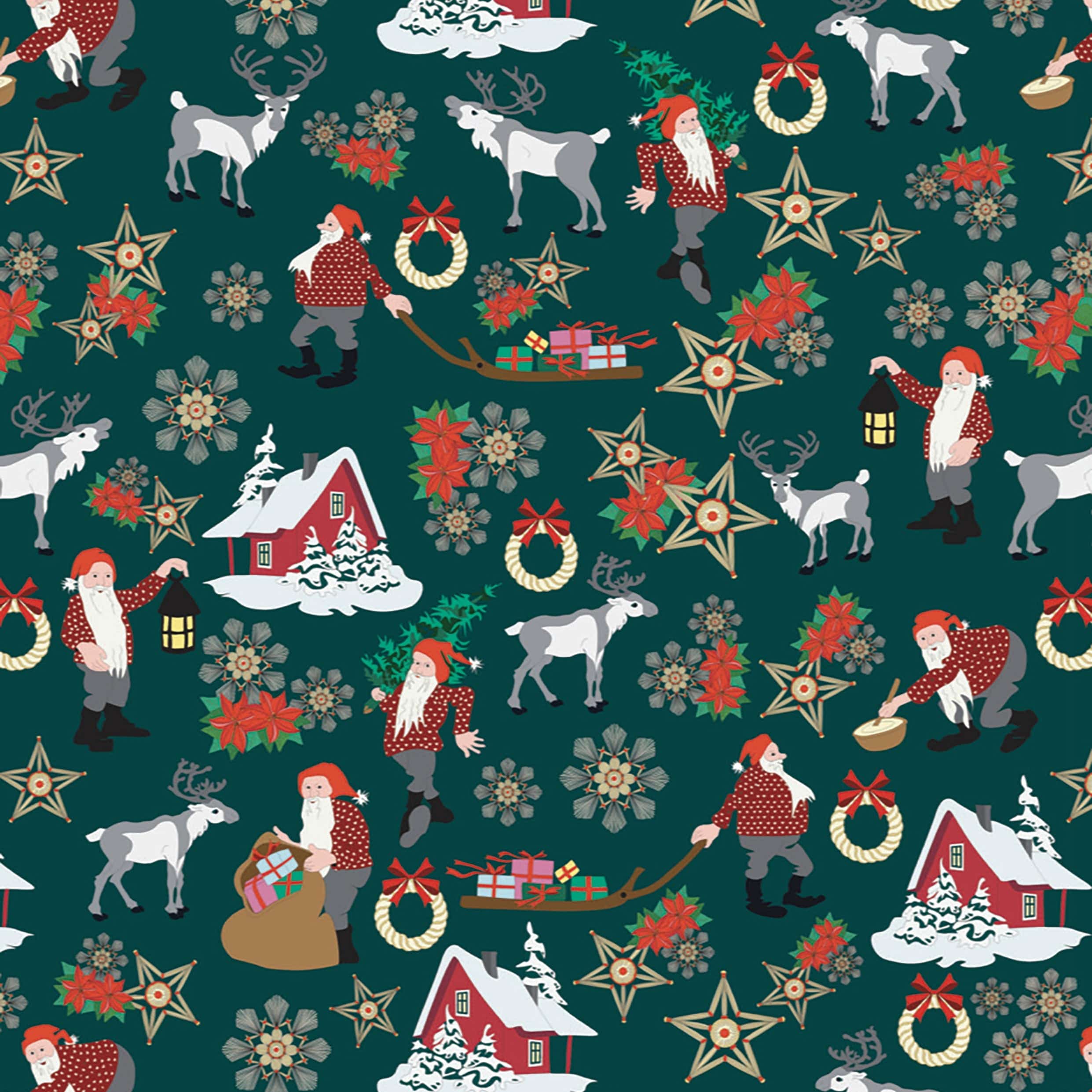 Lewis and Irene Christmas Fabric Norwegian Christmas - Image 8