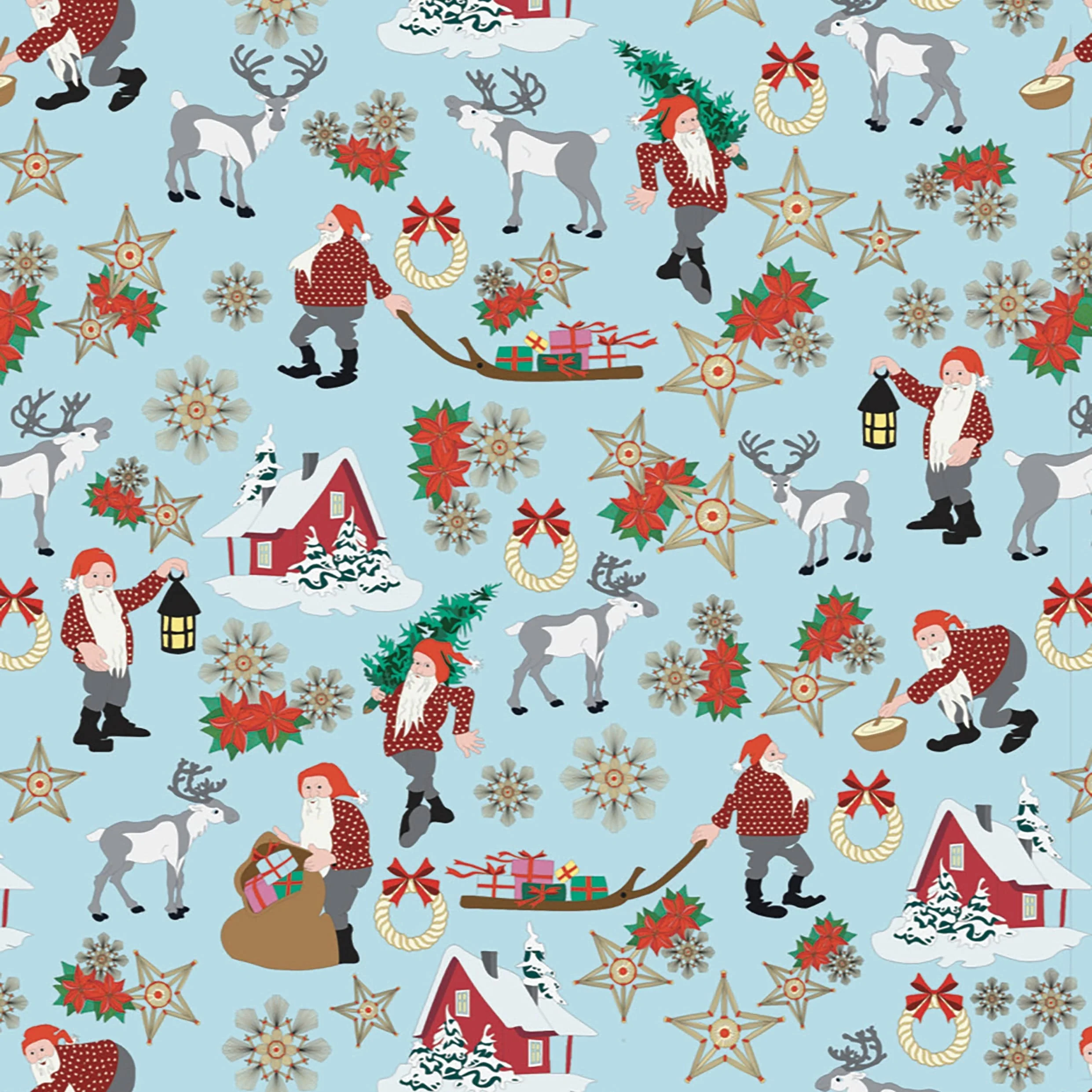 Lewis and Irene Christmas Fabric Norwegian Christmas - Image 9