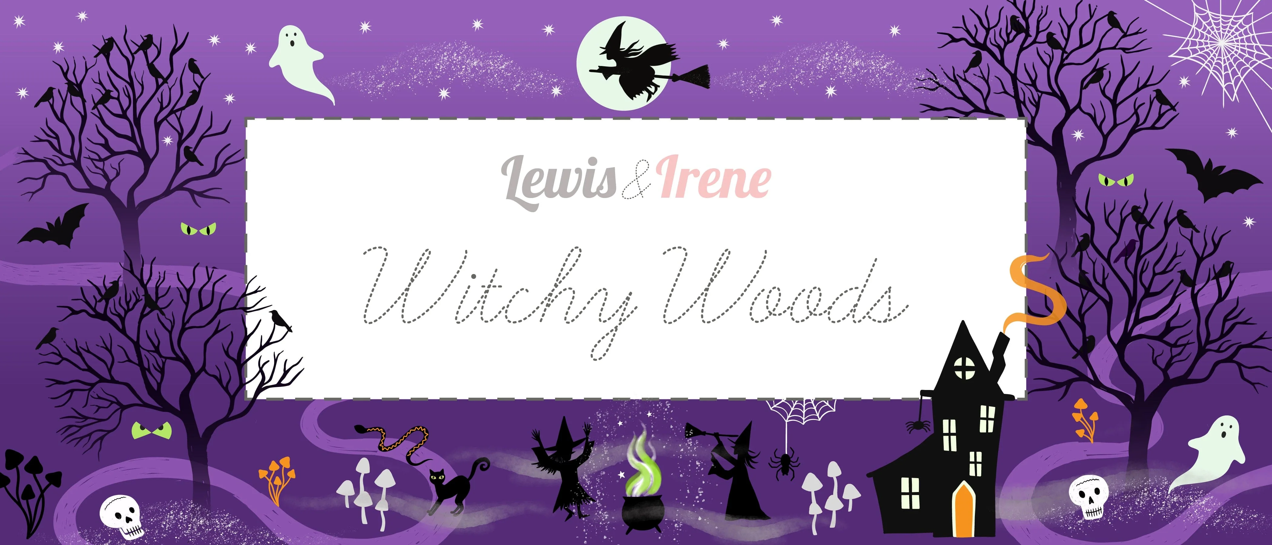 Lewis and Irene Witchy Woods Halloween Fabric - Image 23