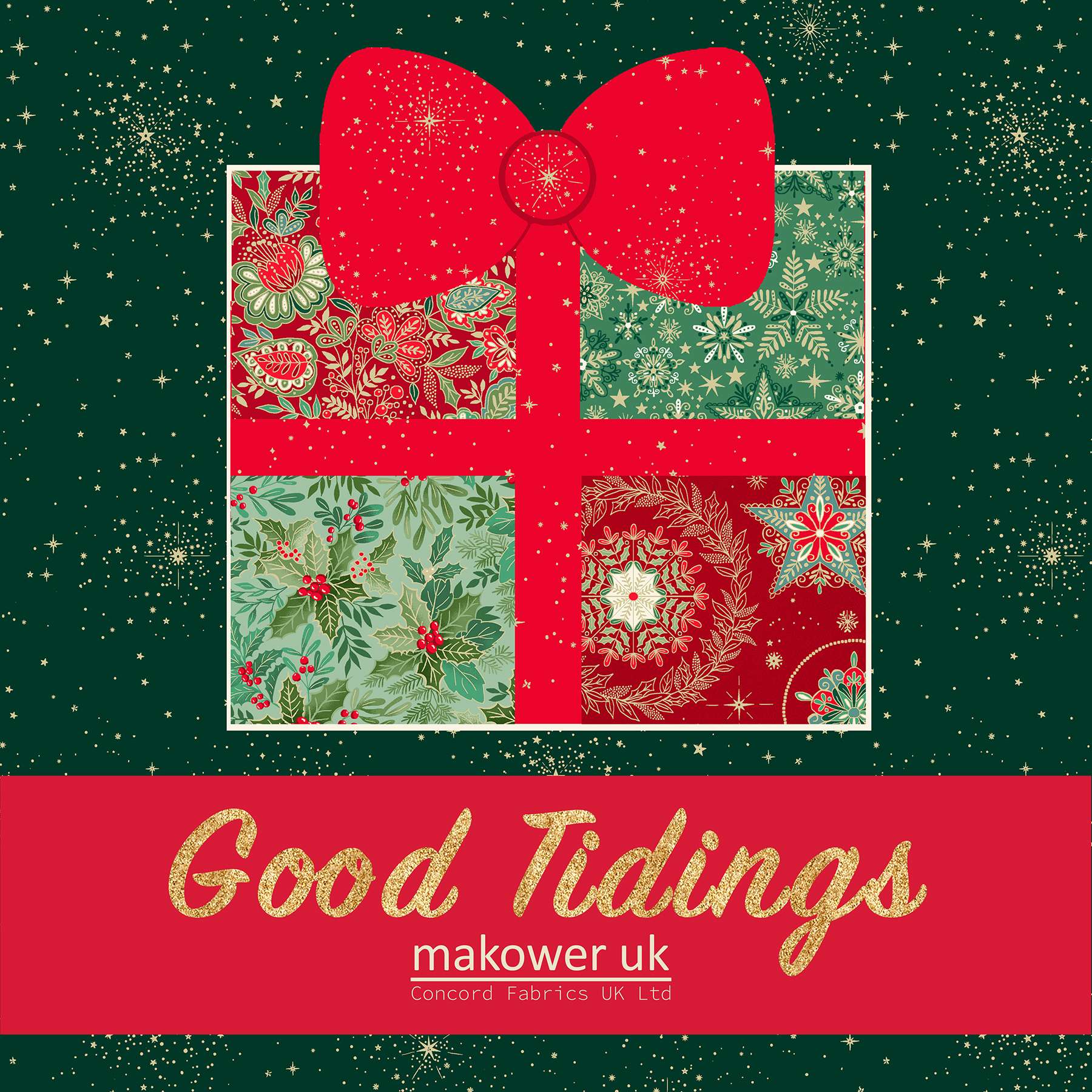 Makower Christmas Fabric Good Tidings - Image 22