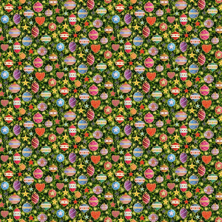 Makower Christmas Fabric Jolly Saint Nick - Image 11