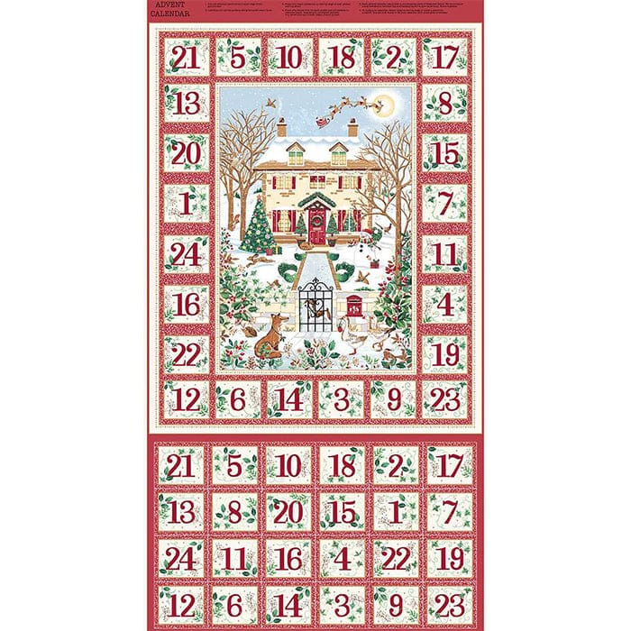Makower Country Christmas Advent Panel