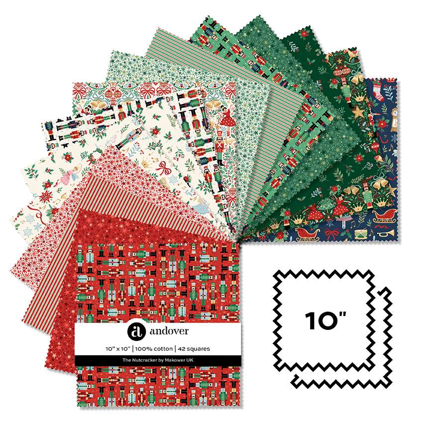 Makower Nutcracker 10" Square Pack