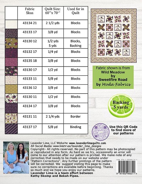 Meadow Sampler Quilt Sampler Design Pattern - Image 2