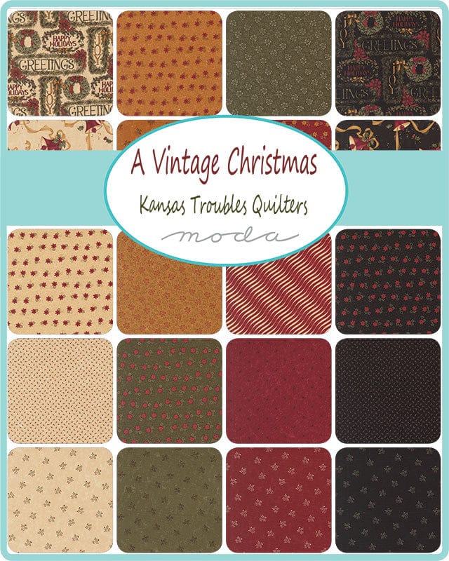 Moda A Vintage Christmas Jelly Roll 9780JR - Image 2