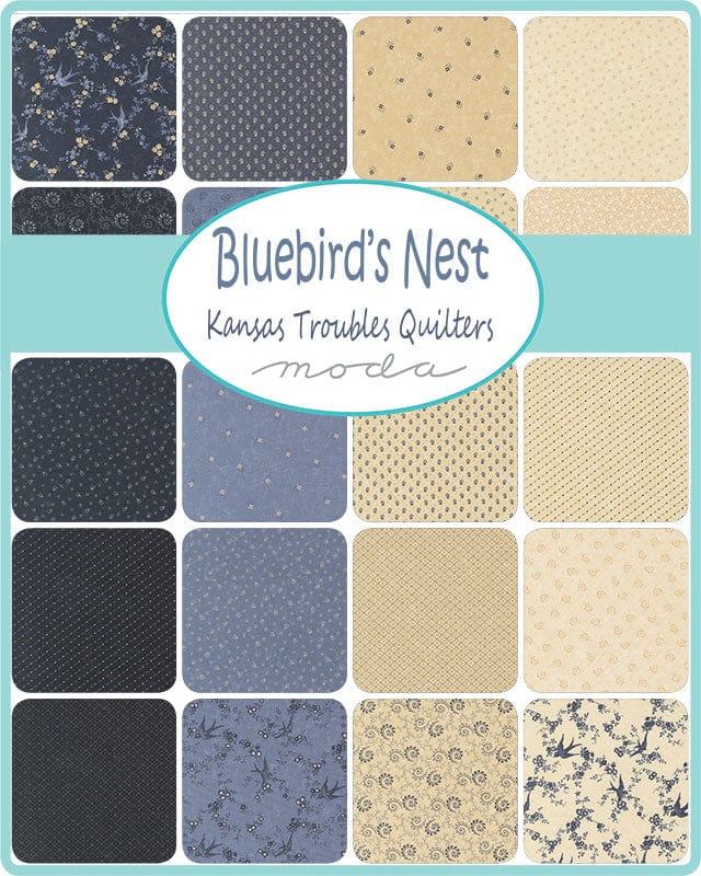 Moda Bluebirds Nest Layer Cake - Image 2
