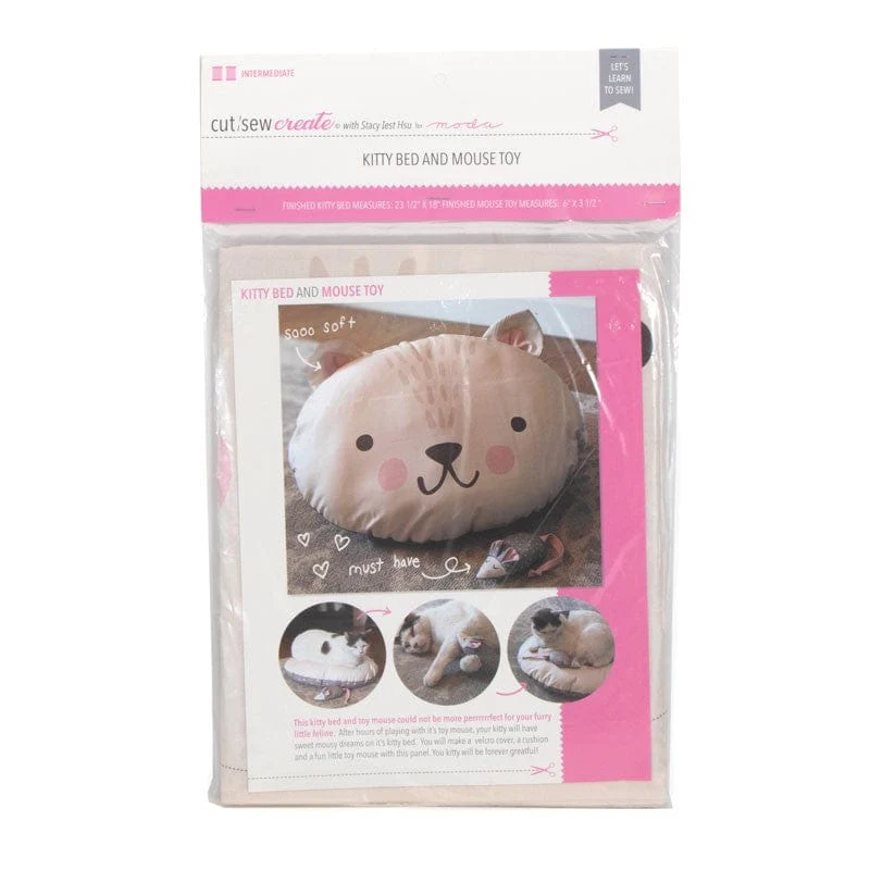 Moda Cut Sew Create - Kitty Bed Toy Panel - Image 3