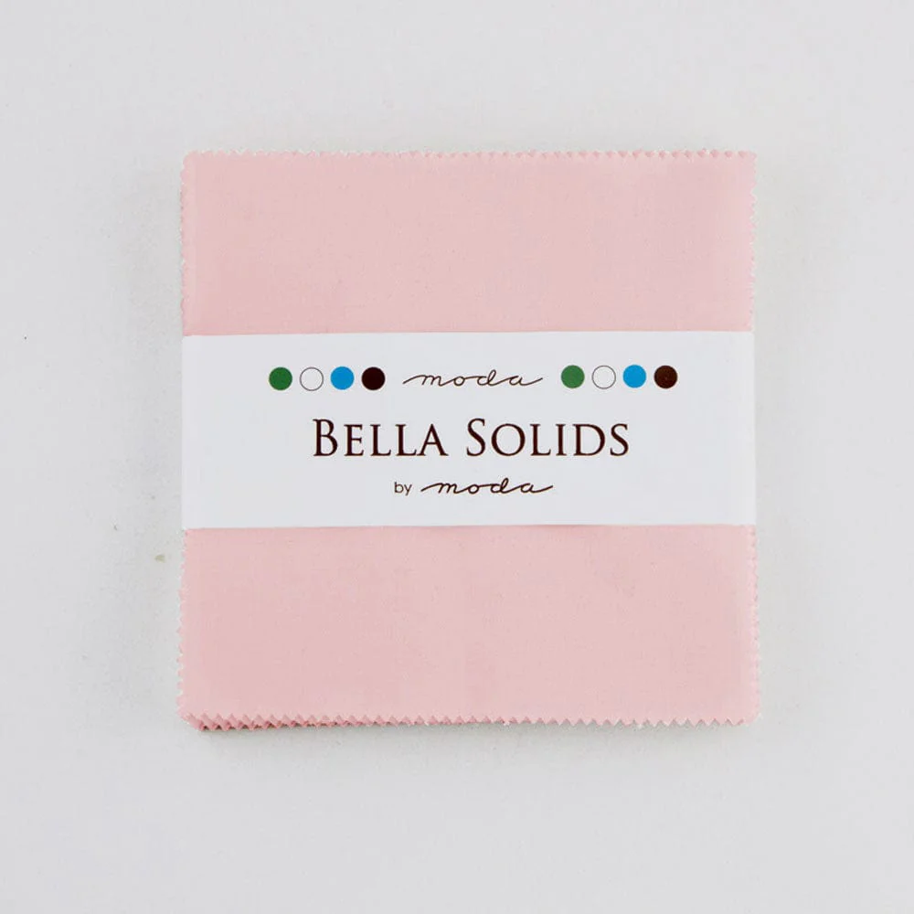 Moda Fabric Bella Solids Charm Pack Sisters Pink