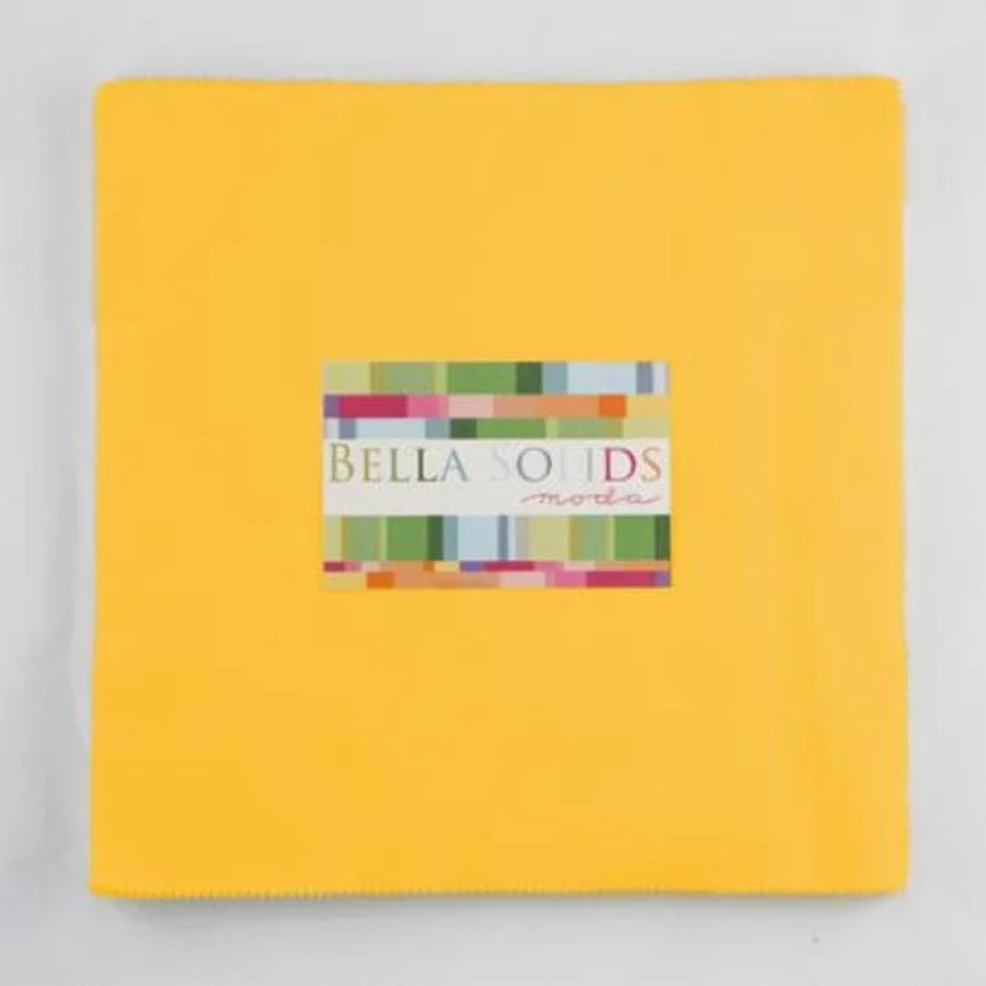 Moda Fabric Junior Layer Cake Bella Solid Yellow