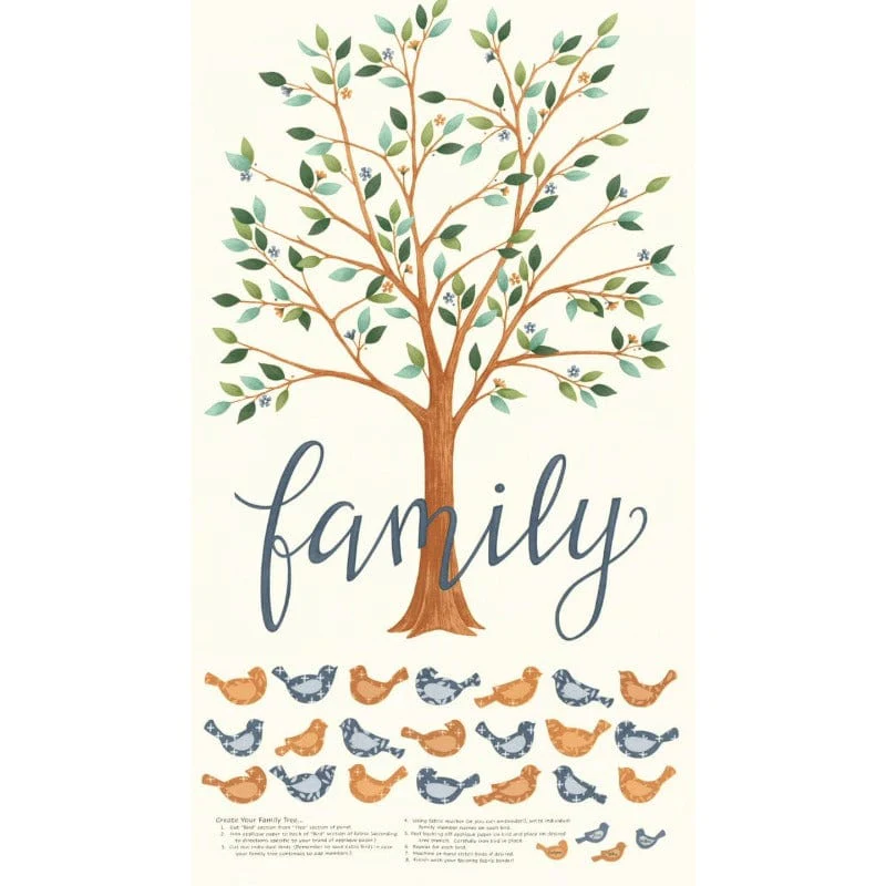 Moda Family Tree Fabric Panel