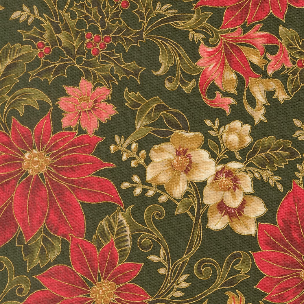 Moda Merry Manor Metallic 2025 Fabric - Image 3