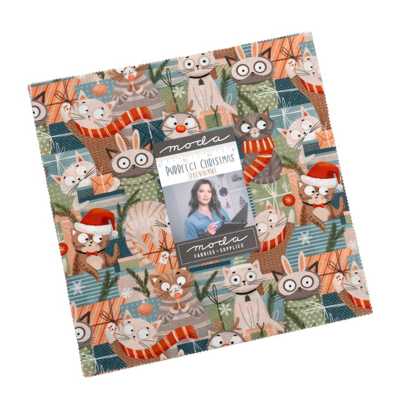 Moda Purrfect Christmas Layer Cake 39040LC