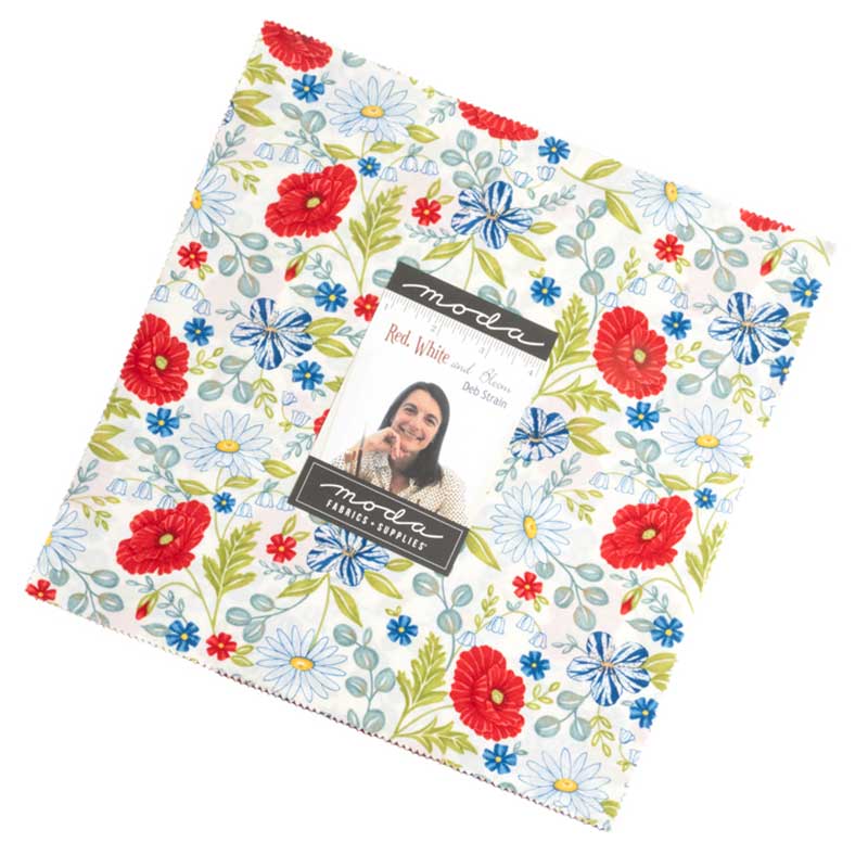Moda Red White And Bloom Layer Cake 56110LC