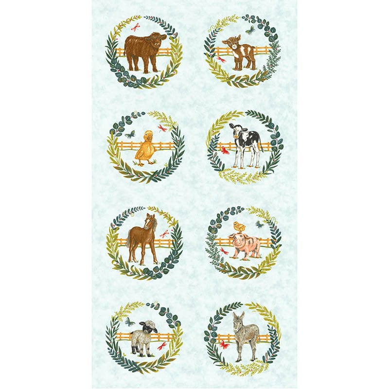 Moda Willows Farm Fabric Panel Sky 56109-16 - Image 2