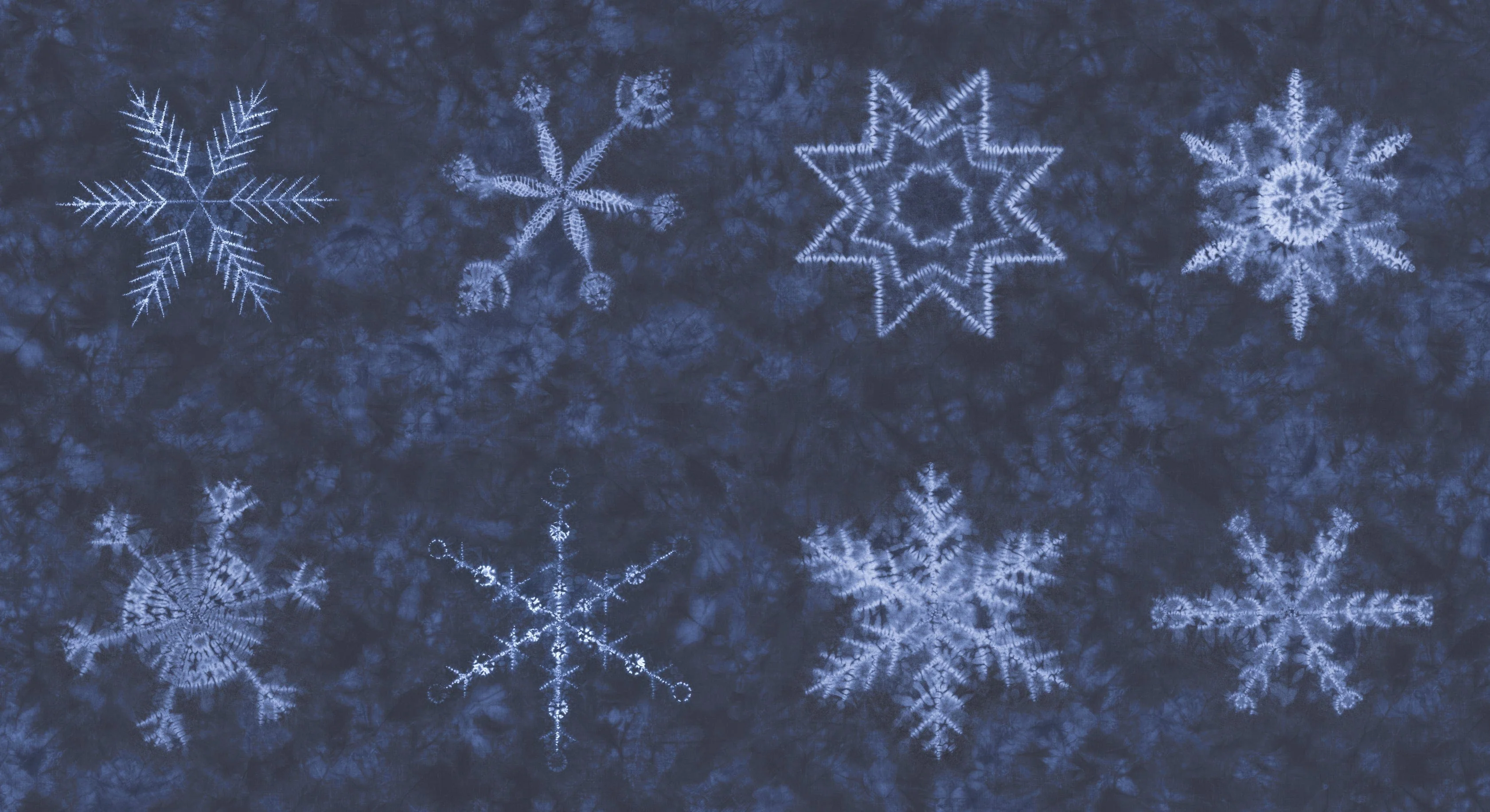 Moda Winter Chill Snowflake Panel Midnight 24 x 44 Inch 48109 11