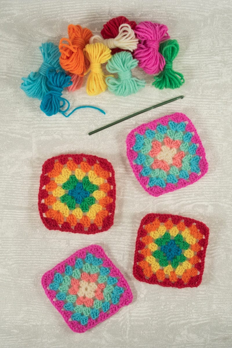My First Crochet Kit Granny Squares - Image 4