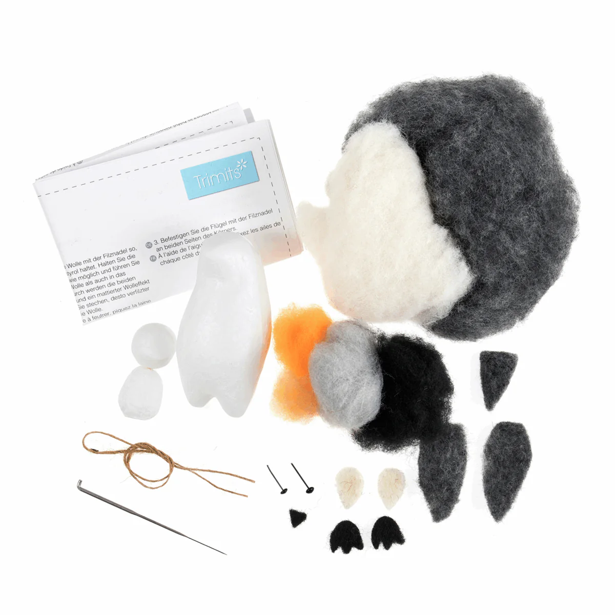 Needle Felting Kit Penguin - Image 3