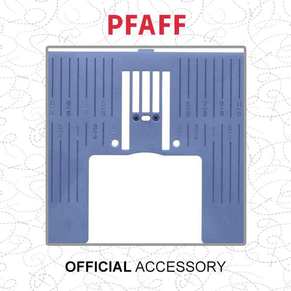 Pfaff Straight Stitch Plate With Inch Markings 68003080