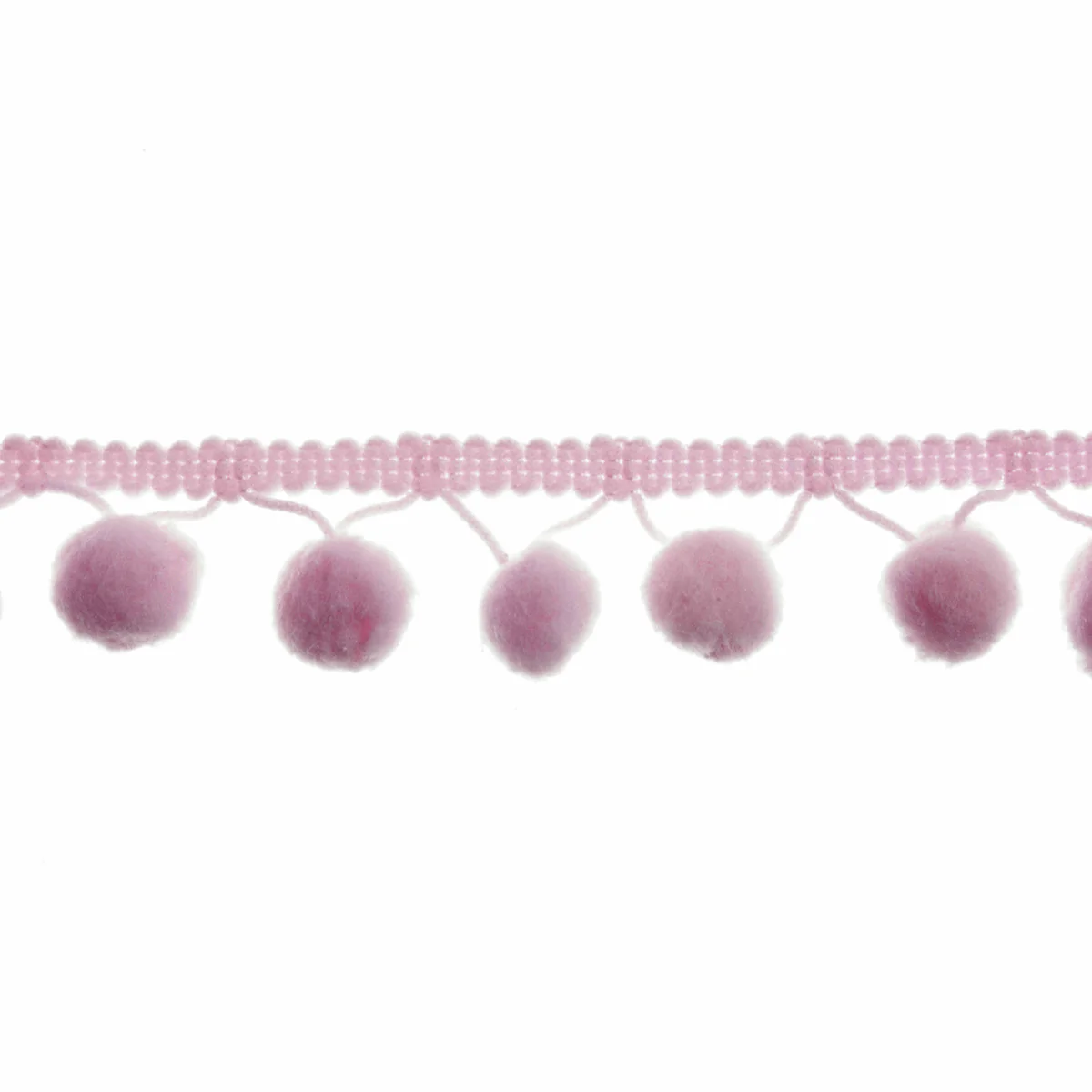 Pom Pom Fringe Trim: 20mm: Pink