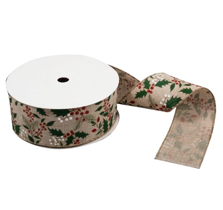 Premium Wire Edge Christmas Ribbon 63mm Wide - Image 7