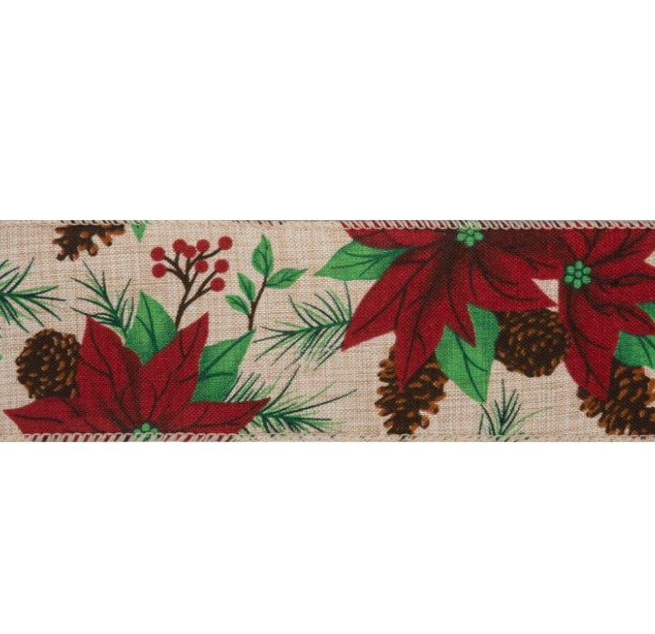 Premium Wire Edge Christmas Ribbon 63mm Wide - Image 9