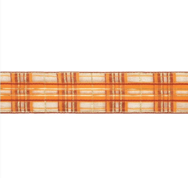 Premium Wire Edge Ribbon Tartan 38mm Wide - Image 2