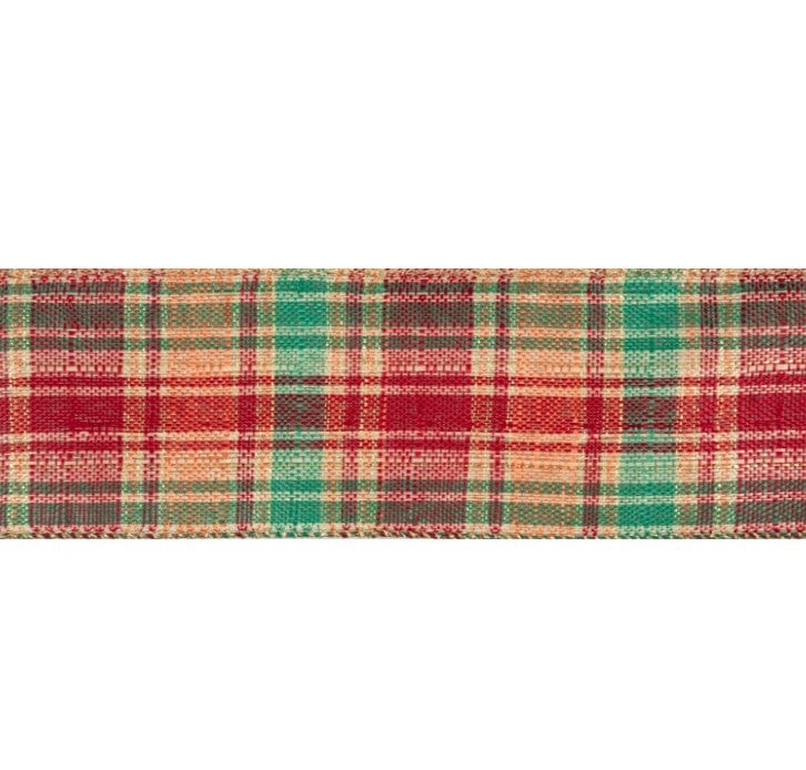 Premium Wire Edge Ribbon Tartan 63mm Wide - Image 4
