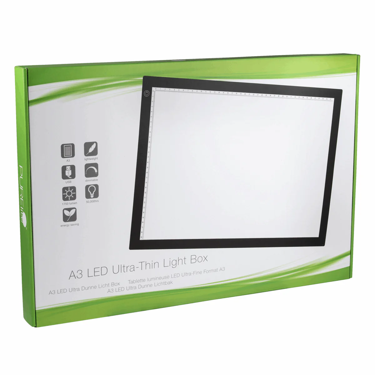 Purelite LED Light Box Ultra-Thin A3
