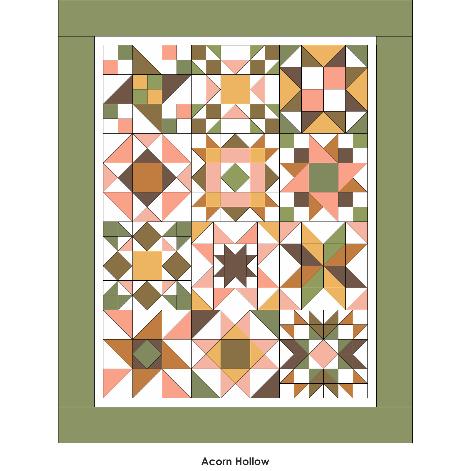 Moda Acorn Hollow Quillow Bundle