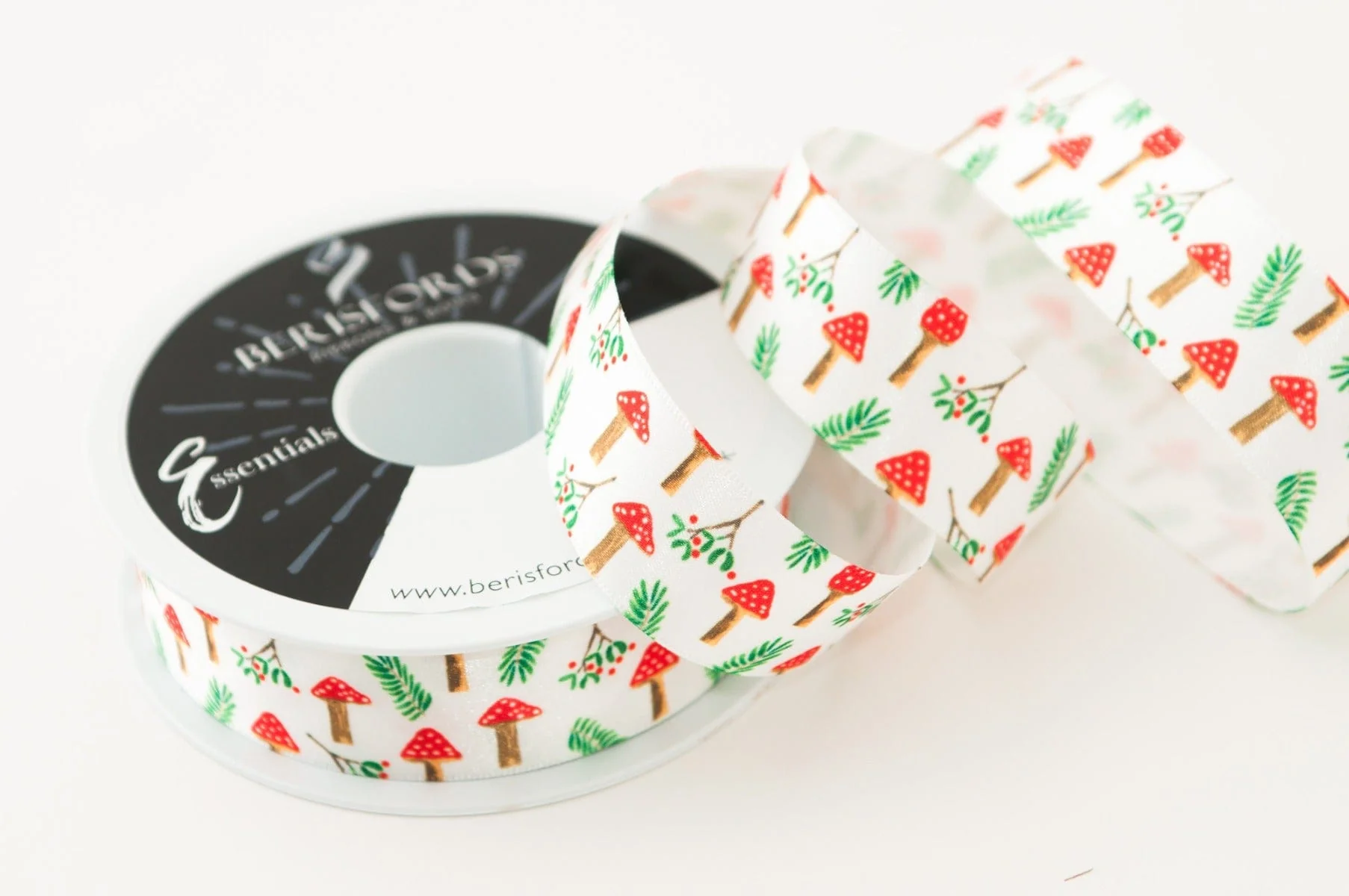Toadstool Ribbon: 25mm wide: Price Per Metre - Image 2
