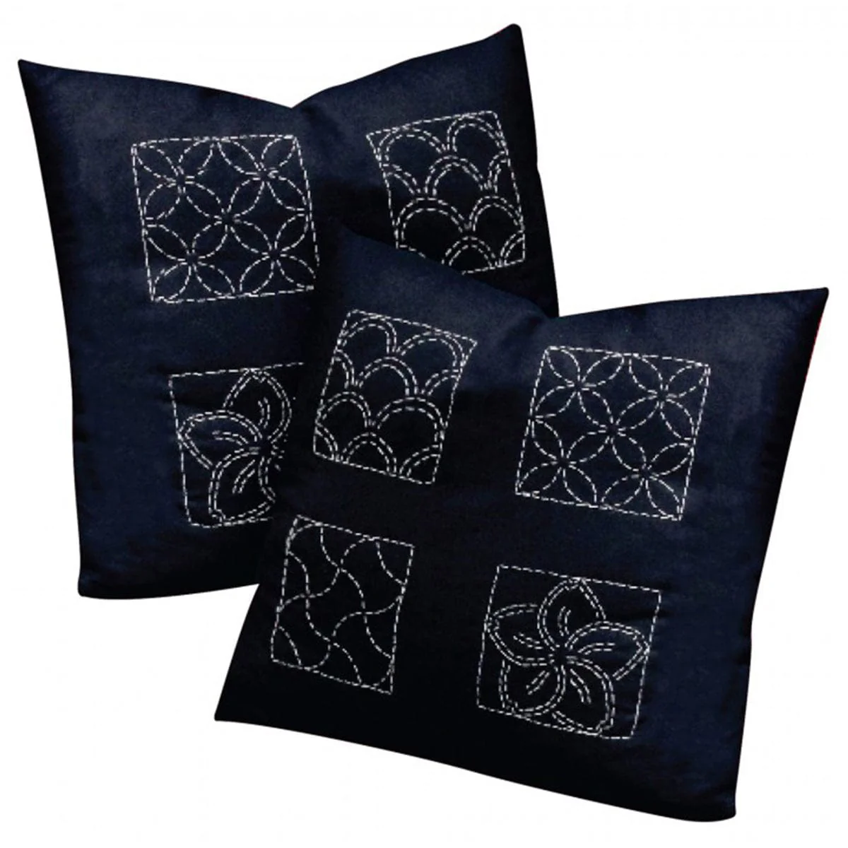 Sashiko Cotton Fabric: Dark Navy. 1 metre x 1.40 metres size. - Image 3