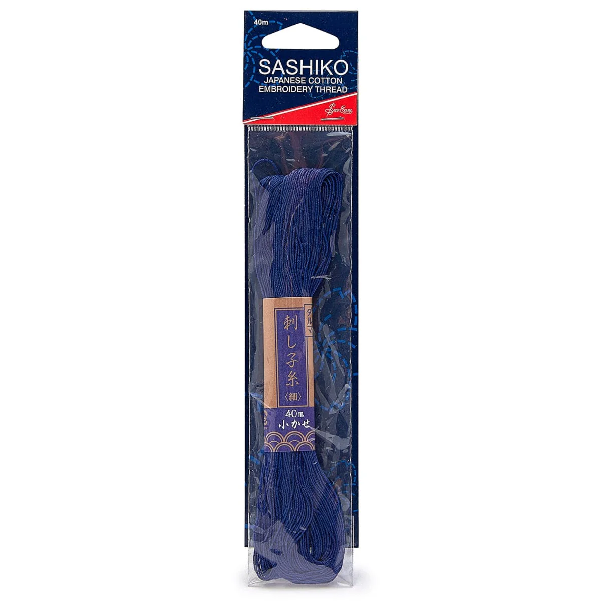Sashiko Cotton Thread: Blue. 40 metre length.
