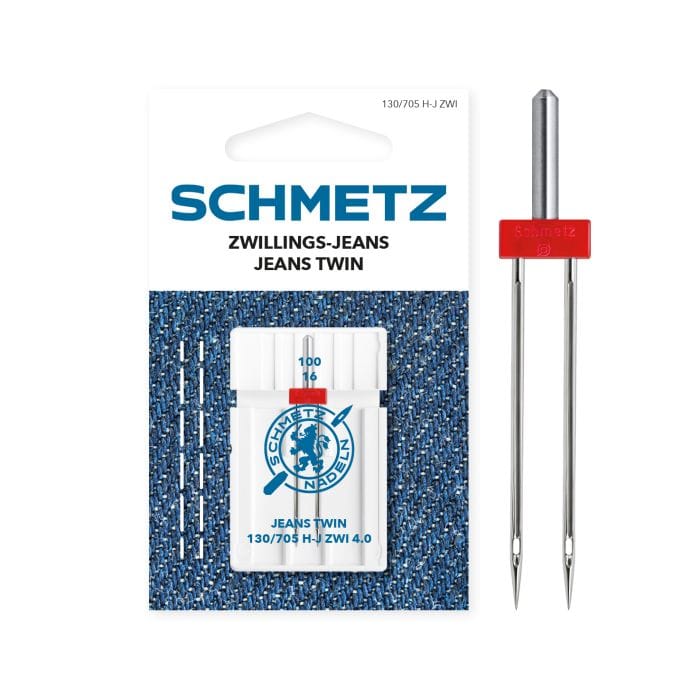 Schmetz Sewing Machine Needle Jeans Twin 4.0mm Size 100
