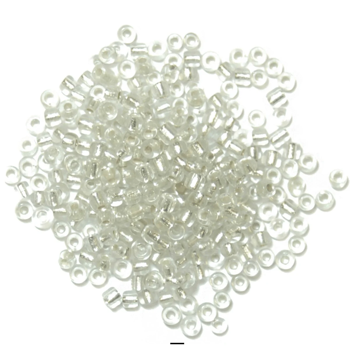 Beads: Seed: Silver: 8g in a pack