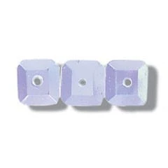 Sequins: Square: 7mm: White Iris: 120 quantity