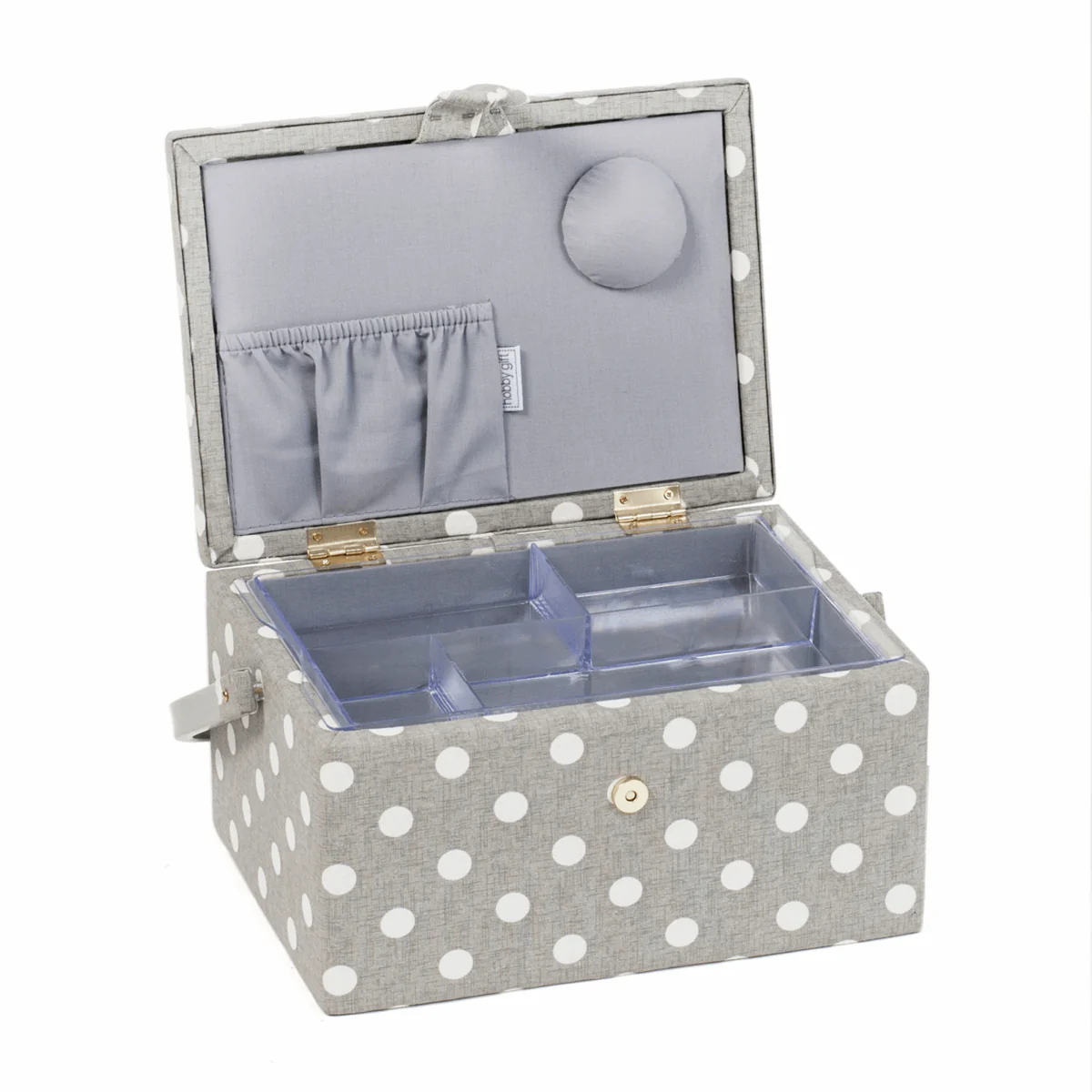 Sewing Box Grey Spot - Image 2