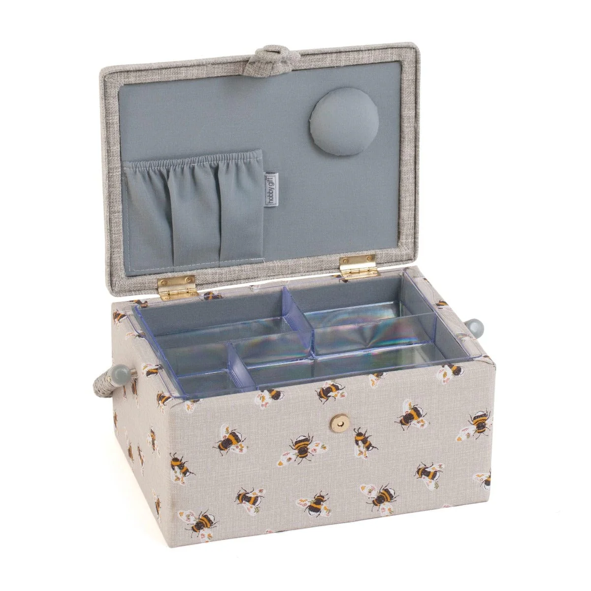 Sewing Box Medium Embroidered Sewing Bee - Image 3