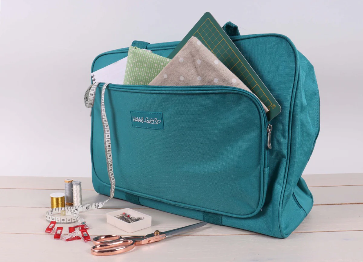 Sewing Machine Bag Teal Fits Standard Domestic Sewing Machine - Image 3