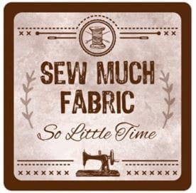Sewing Themed Coaster Sew Much Fabric So Little Time