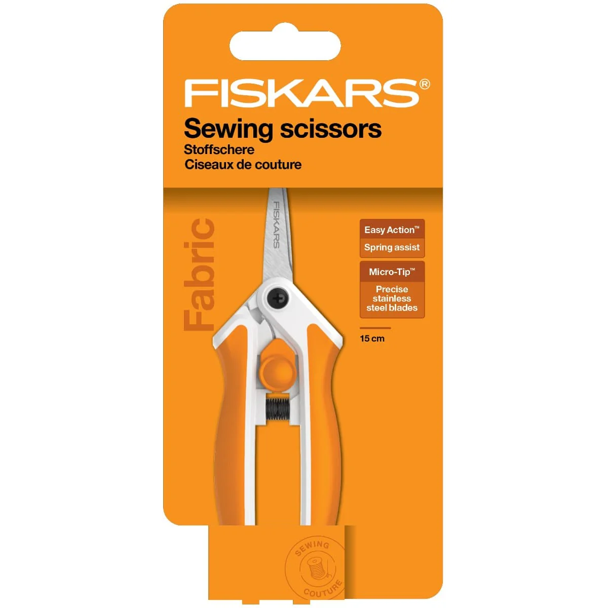 Fiskars Soft Touch Micro Tips Fabric Scissors 15cm - Image 3
