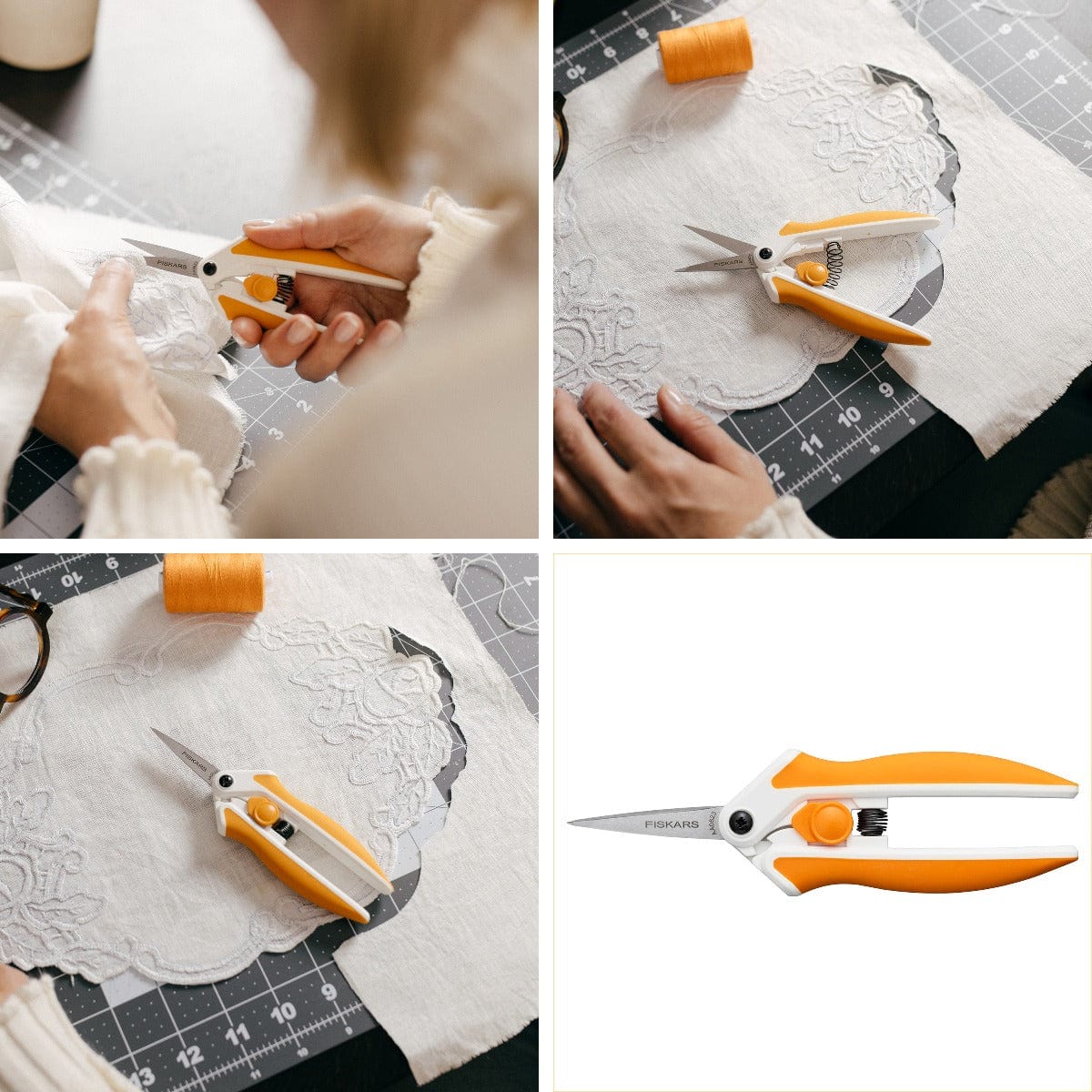 Fiskars Soft Touch Micro Tips Fabric Scissors 15cm - Image 4