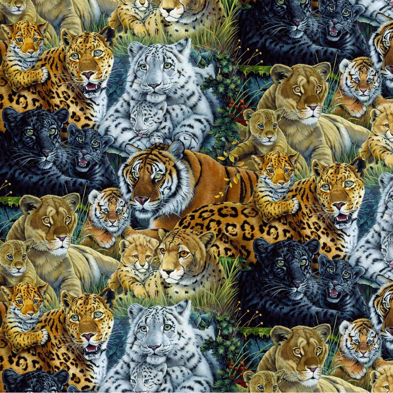 Timeless Treasures Cats and Dogs Fabric - Image 2
