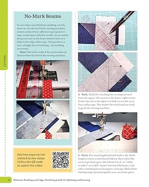 Ultimate Binding and Edge-Finishing Guide for Quilting and Sewing Book - Image 3